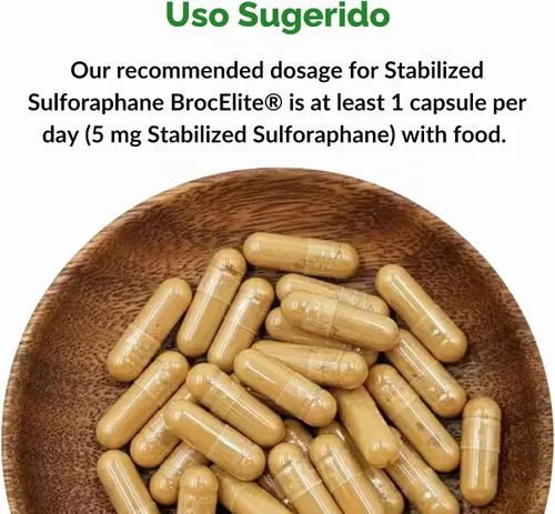 Vista 8 de Mara Labs BrocElite Plus Sulforafano de brócoli estabilizado 30