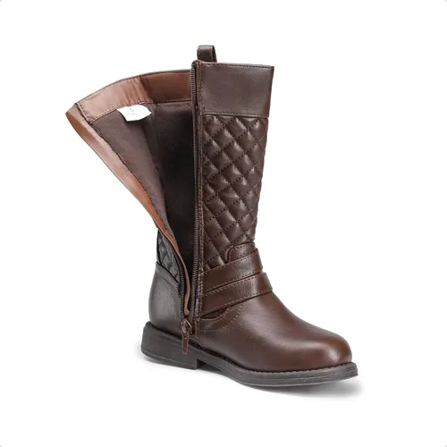 Vista 3 de DREAM PAIRS Botas de equitación de moda hasta la rodilla para niñas