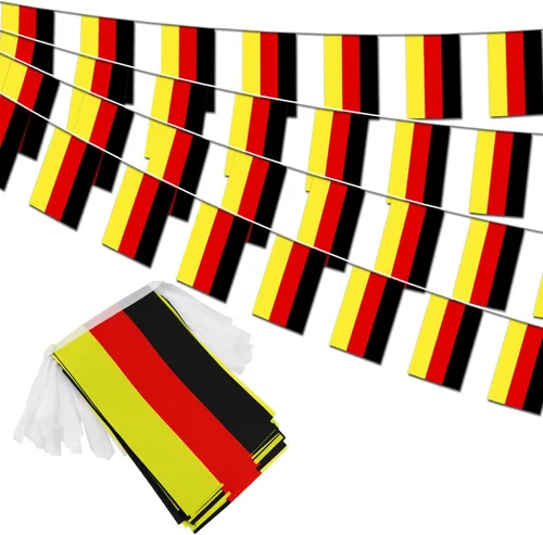 Vista 13 de Bandera de cuerda de calidad premium de 95 pies con 100 países - Banderines internacionales vibrantes perfectos para decoraciones de fiesta, bares