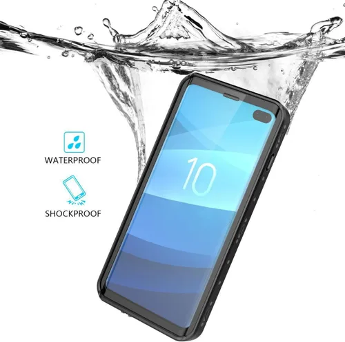 Vista 2 de Goodaa Funda impermeable para Samsung Galaxy S10 Plus, protector de pantalla integrado, certificado IP68, protección subacuática, a prueba