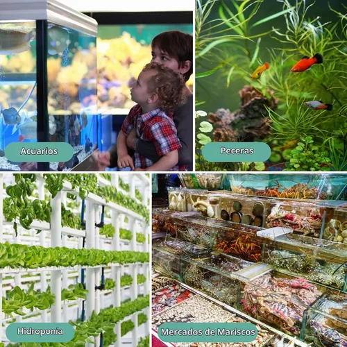 Vista 8 de hygger Piedra Difusora para Acuario, Burbujeador para Tanque de Peces con Base de Acero Inoxidable, Difusor de Oxígeno para Bombas de Aire Nano