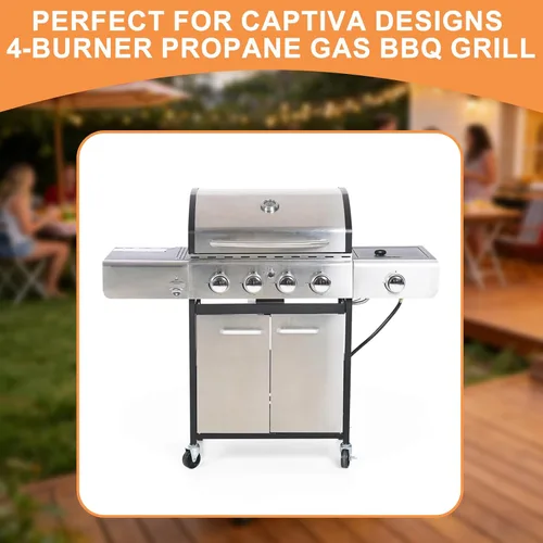 Vista 2 de Piezas de rejilla de calentamiento para parrillas de 4 quemadores Captiva Designs