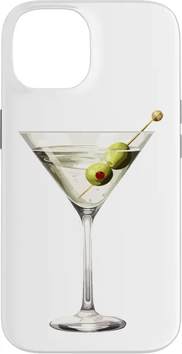 Vista 4 de Martini Glass Green Olive Bartender Vodka Gin Cocktail Drink Case para iPhone 17