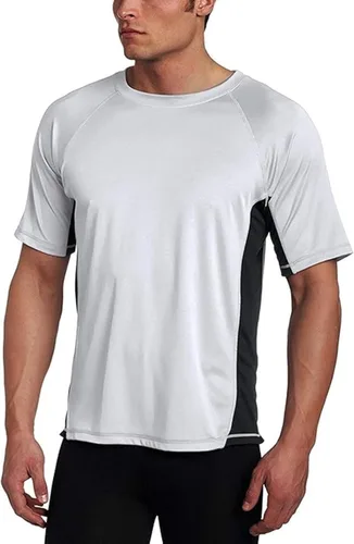 Vista 28 de Kanu Surf Camiseta de natación de manga corta UPF 50 para hombre (tallas regulares y extendidas)