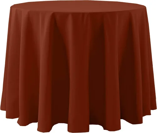 Vista 20 de Ultimate Textile Cotton-Feel - Mantel redondo de 90 pulgadas para comedor, color berenjena, color morado