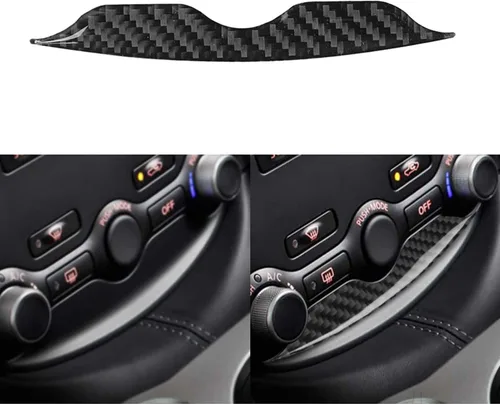 Vista 12 de Adhesivo decorativo de fibra de carbono suave para el interior del automóvil, velocímetro de control central, compatible con Nissan 370Z Z34 2019
