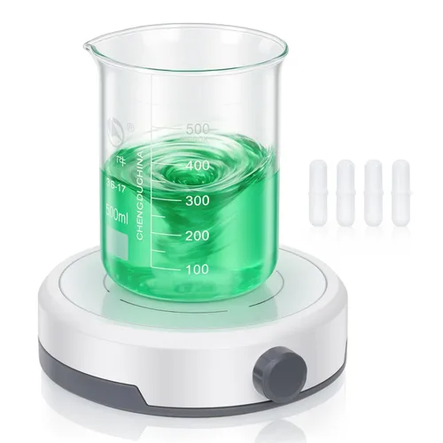 Vista 10 de LICHEN Mini Agitador Magnético Del Laboratorio 300-1500 RPM 67.6 fl oz