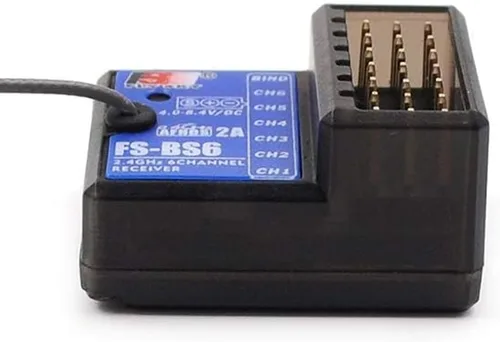 Vista 3 de GoolRC Flysky FS-BS6 Receptor 2.4Ghz 6CH AFHDS2 receptor compatible con Flysky FS-GT5 FS-IT4S RC Transmisor para coche RC barco (2 piezas)
