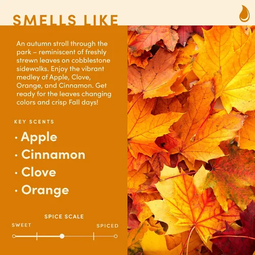 Vista 2 de Wax & Wit Velas de otoño perfumadas para el hogar, manzana, canela, clavo, naranja, regalo perfecto para decoración del hogar para otoño
