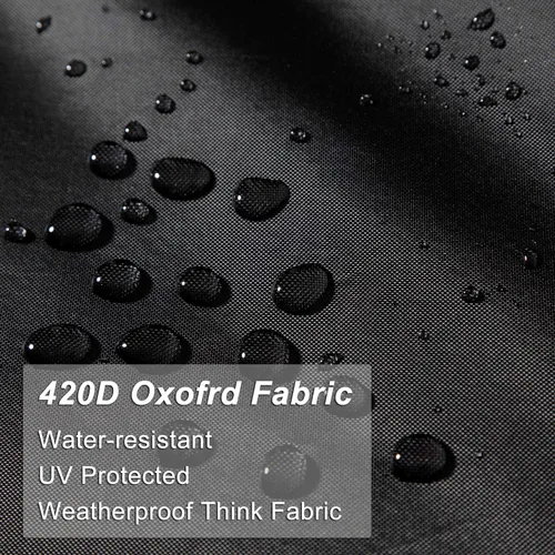 Vista 3 de WOMACO - Cubierta cuadrada impermeable para hoguera de patio, cubiertas de mesa al aire libre, protector de mesa para hoguera de 31 x 31 pulgadas