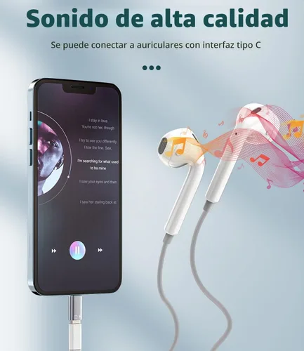 Vista 5 de Adaptador OTG para iPhone (paquete de 2) Dongle de auriculares USB C hembra a Lightning Macho, cargador convertidor de sincronización de datos