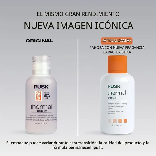 Vista 2 de RUSK Designer Collection Suero térmico con aceite de argán, 4.2 fl. oz.