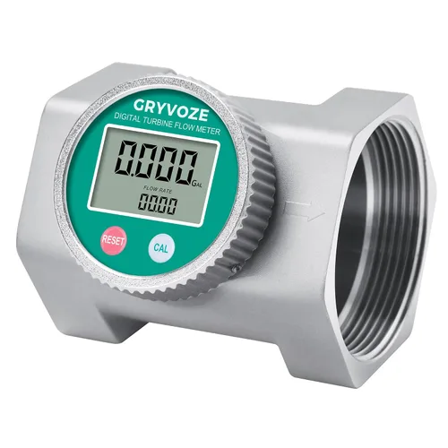 Vista 10 de Medidor de flujo resistente a la corrosión impermeable de 1 pulgada con revestimiento de PTFE, medidor de flujo digital NPT en línea de 2.4 a 26.4