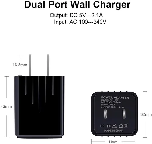 Vista 5 de USB tipo C cargador de pared bloque cubo carga rápida C cable cable de 6 pies para Samsung Galaxy S26/S25/S22/S21/S21
