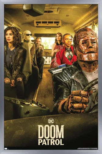 Vista 11 de Trends International DC Comics TV Doom Patrol - Póster de pared de una hoja de autobús, 22.4 pulgadas de largo x 14.7 pulgadas, versión enmarcada