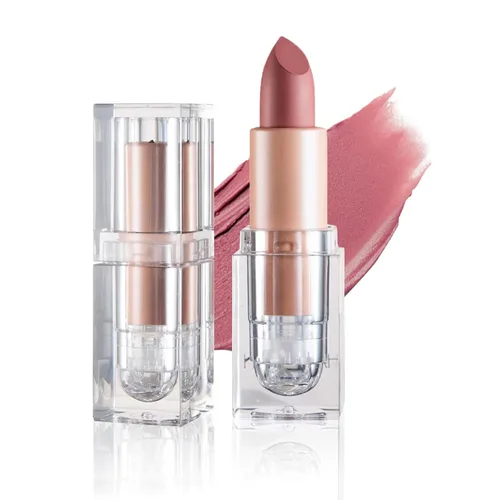 Vista 13 de IONSGAKO Lápiz labial mate nude aterciopelado, brillo de labios, no se decolora, no se pega a la copa, lápiz labial color nude, tinte de labios