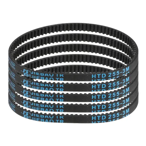 Vista 41 de uxcell 5 piezas HTD-3M Correa de distribución de goma 48 dientes, 144 mm de paso, 6 mm de ancho x 2,4 mm de altura, Correa de polea de distribución