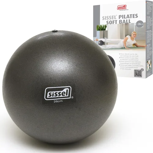 Vista 11 de SISSEL Pilates Soft Ball Gray 8.5 in Phthalate- & Latex-Free PVC for Deep Relaxation & Muscle Strengthening 340 lbs Capacity Includes