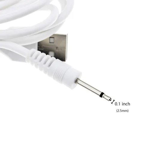 Vista 3 de TenCloud Cargador de cable de carga USB macho DC compatible con cargador de repuesto para masajeador de curva Yarosi