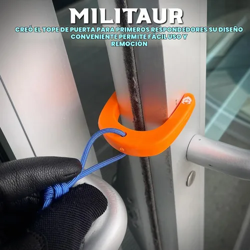 Vista 4 de Militaur First Responder - Tope de puerta / Jam Multi (paquete de 3) – Compatible con sistemas Molle, herramienta táctica para policía, EMS, EMT