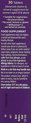 Vista 3 de Wellwoman Vitabiotics 50+ 30 Tabletas