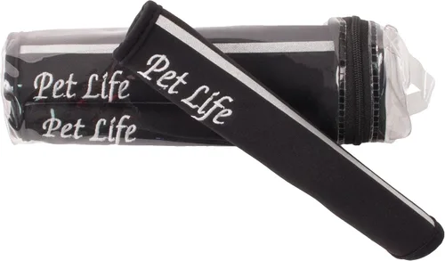 Vista 6 de Pet Life ® Mangas reflectantes y protectoras de neopreno extremo para perros, mangas para articulaciones de mascotas con cierres de gancho y bucle