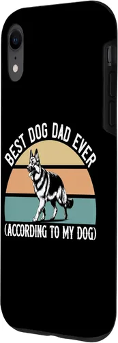 Vista 2 de German Shepherd Best Dog Dad Ever According to My Dog, GSD Case for iPhone XR