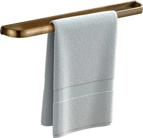 Vista 8 de Leyden Toallero de latón, toallero antiguo para baño, 11.81 pulgadas, colgador de barra de pared, accesorios de baño vintage