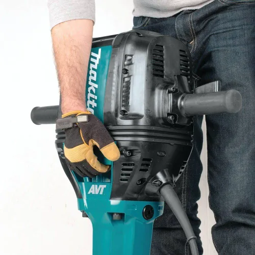 Vista 2 de Makita HM1812X3 70 Advanced AVT Martillo rompedor con hexagonal de 1-1/8", juego de acero de 4 piezas y carrito premium, 70 lb
