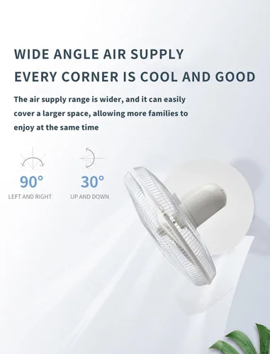 Vista 4 de Ventilador solar de ahorro de energía de 16 pulgadas con ventilador solar de pie recargable de luz, ventilador de pie de 5 cuchillas