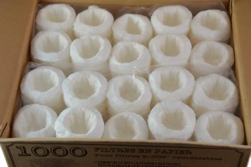 Vista 2 de canFly 1000 filtros de papel desechables K-CUP para filtros Keurig de una sola taza compatibles con Ekobrew, EZ-Cup y otros filtros reutilizables
