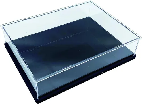 Vista 6 de Vitrina de libros de acrílico, estuche de colección de sellos o monedas, vitrina para coleccionables, protección UV, autoensamblaje a prueba