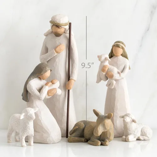 Vista 2 de 14 Unidades Figurillas de pesebre en madera de sauce