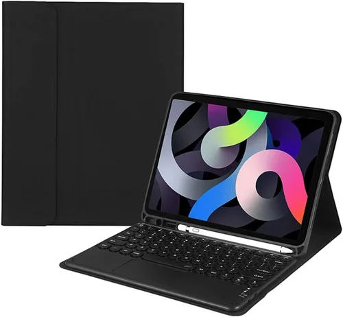 Vista 24 de Funda con teclado para iPad Air2 - Touchpad, magnético, Bluetooth desmontable, funda inteligente delgada para iPad 5ª/6ª generación de 9.7 pulgadas