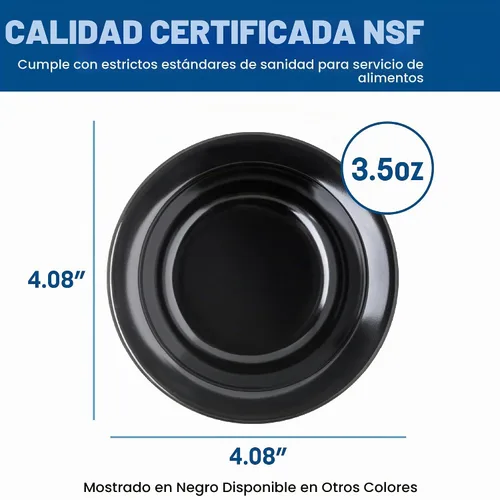Vista 4 de Carlisle FoodService Products Dallas Ware - Tazón de fruta de plástico reutilizable con borde para bufés, hogar y restaurantes, melamina, 3.5 onzas