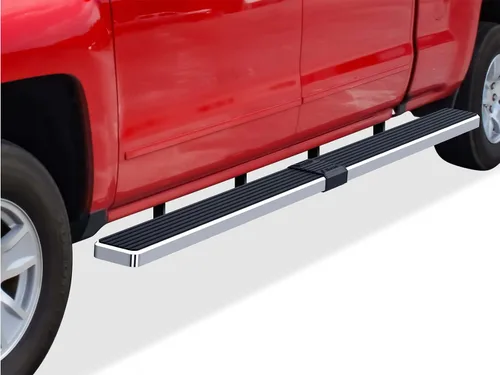 Vista 16 de APS IBOARD - Estribo para camioneta de 4 puertas de tamaño completo para Chevy/Gmc Silverado/Sierra Crew Cab Aluminio negro
