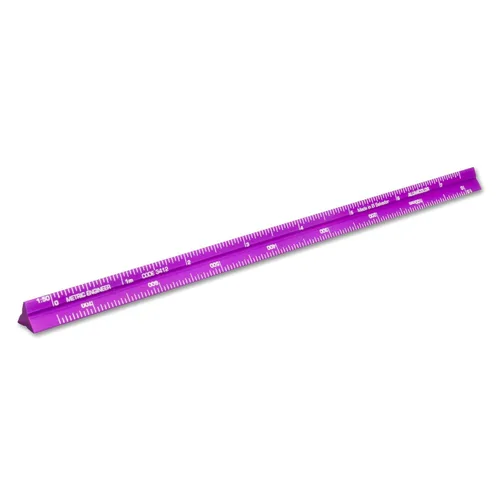 Vista 29 de Alumicolor Regla Métrica de Bolsillo para Arquitecto de Aluminio, 15CM, Negro