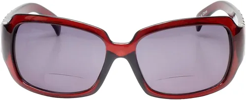Vista 2 de Calabria 830 - Lentes de sol bifocales polarizados para mujer, lentes de sol de lectura de gran tamaño, detalles de cristal, 9 opciones de potencia