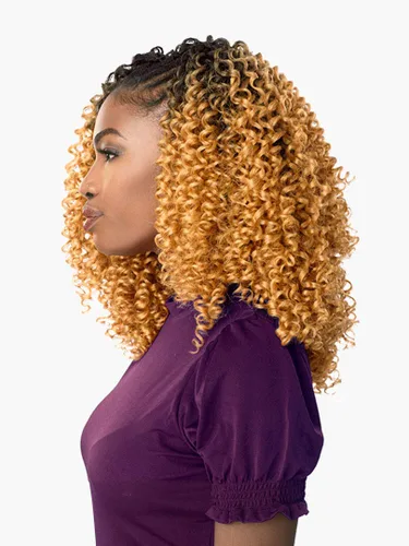 Vista 3 de Sensationnel Lulutress - Trenzas de ganchillo preenrolladas, 2 rizadas, 3B (paquete de 4, 2)
