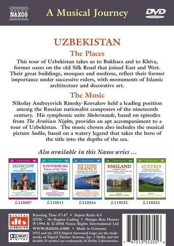 Vista 2 de Naxos Scenic Musical Journeys Uzbekistan A Musical Tour of the Country's Past and Present