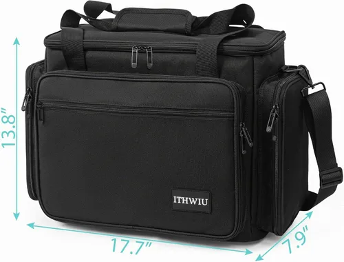 Vista 2 de Estuche de transporte para máquina de coser con múltiples bolsillos de almacenamiento para accesorios, bolsa universal de almacenamiento compatible
