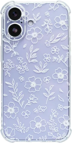 Vista 111 de Funda de flores de cerezo para iPhone 11 año 2019, cubierta trasera floral transparente rosa para niñas y mujeres, funda protectora a prueba