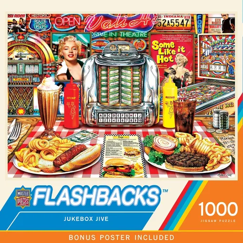 Vista 8 de Masterpieces Game On - Rompecabezas de 1000 piezas para adultos, familia, a partir de 15 años
