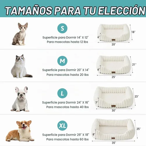 Vista 2 de COZY KISS Cama ortopédica para mascotas para gatos pequeños, 20 x 18 x 6