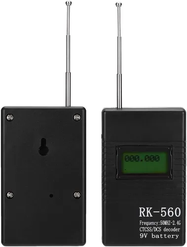 Vista 7 de Contador de frecuencia portátil de mano, prueba de radiofrecuencia precisa de frecuencia de 50MHz-2.4Ghz, con antena de una llave, conveniente