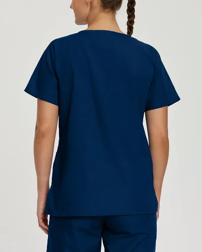 Vista 6 de ScrubZone - Parte superior de ambo con manga corta y cuello en V para mujer