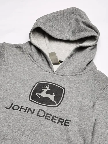 Vista 2 de John Deere Tractor - Sudadera con capucha de forro polar para niños pequeños