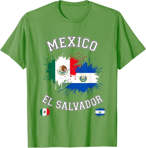 Vista 16 de Camiseta de recuerdo de la bandera vintage de El Salvador de México