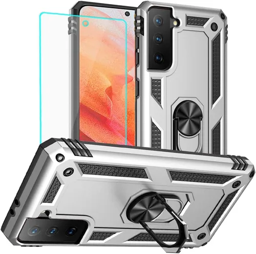 Vista 44 de Yiakeng Funda para Samsung Galaxy S8, Samsung S8, funda protectora de grado militar con anillo para Samsung Galaxy S8 (verde militar)