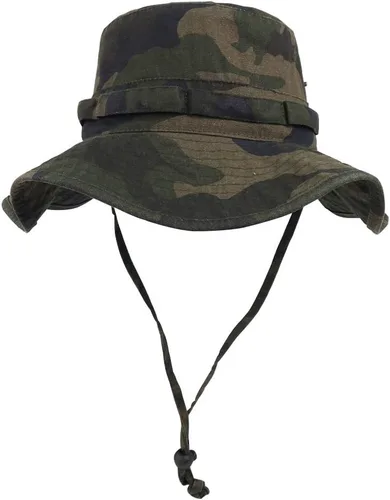 Vista 13 de Sombrero de pescador de ala ancha con protección UV, sombrero Boonie, sombreros de pesca, senderismo, safari, sombreros al aire libre para hombres